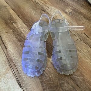 Urban Outfitters Clear Jelly Sandals